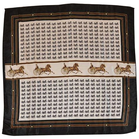 hermes paris black and white horse and carriage silk scarf|hermes paris silk scarf price.